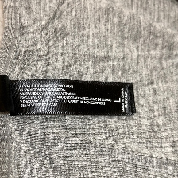 SALE❗️Sam Edelman Grey Strappy Cotton Bodysuit L - Picture 7 of 7